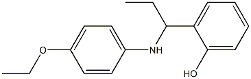 2-{1-[(4-ethoxyphenyl)amino]propyl}phenol 结构式