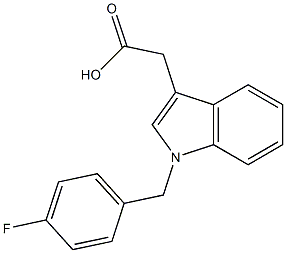 2-{1-[(4-fluorophenyl)methyl]-1H-indol-3-yl}acetic acid Structure