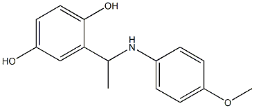 2-{1-[(4-methoxyphenyl)amino]ethyl}benzene-1,4-diol|