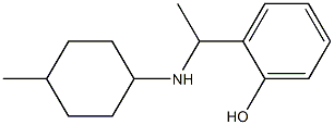 2-{1-[(4-methylcyclohexyl)amino]ethyl}phenol Structure