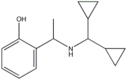 2-{1-[(dicyclopropylmethyl)amino]ethyl}phenol 化学構造式