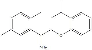 2-{1-amino-2-[2-(propan-2-yl)phenoxy]ethyl}-1,4-dimethylbenzene,,结构式