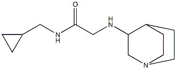 2-{1-azabicyclo[2.2.2]octan-3-ylamino}-N-(cyclopropylmethyl)acetamide|