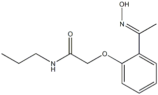 2-{2-[(1E)-N-hydroxyethanimidoyl]phenoxy}-N-propylacetamide Structure