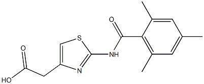 2-{2-[(2,4,6-trimethylbenzene)amido]-1,3-thiazol-4-yl}acetic acid|