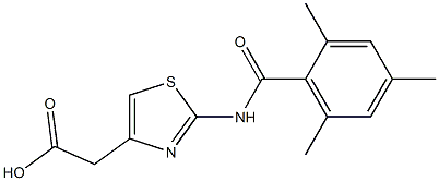  2-{2-[(2,4,6-trimethylbenzene)amido]-1,3-thiazol-4-yl}acetic acid