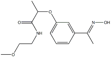  2-{3-[1-(hydroxyimino)ethyl]phenoxy}-N-(2-methoxyethyl)propanamide