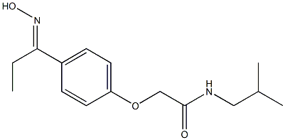  2-{4-[(1E)-N-hydroxypropanimidoyl]phenoxy}-N-isobutylacetamide