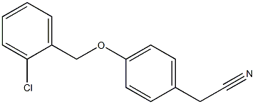2-{4-[(2-chlorophenyl)methoxy]phenyl}acetonitrile,,结构式