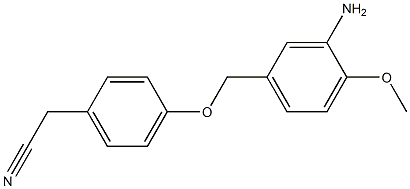 2-{4-[(3-amino-4-methoxyphenyl)methoxy]phenyl}acetonitrile