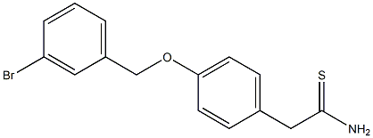 2-{4-[(3-bromobenzyl)oxy]phenyl}ethanethioamide