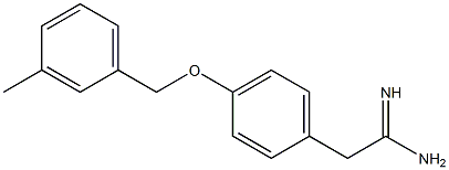 2-{4-[(3-methylbenzyl)oxy]phenyl}ethanimidamide 化学構造式