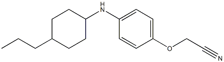 2-{4-[(4-propylcyclohexyl)amino]phenoxy}acetonitrile Structure