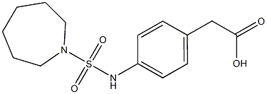 2-{4-[(azepane-1-sulfonyl)amino]phenyl}acetic acid Structure