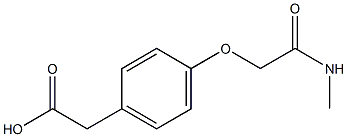 2-{4-[(methylcarbamoyl)methoxy]phenyl}acetic acid Structure