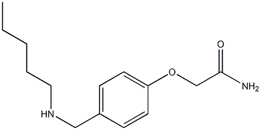2-{4-[(pentylamino)methyl]phenoxy}acetamide Struktur