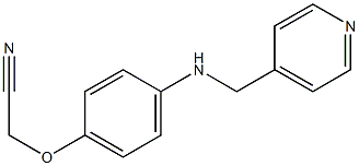 2-{4-[(pyridin-4-ylmethyl)amino]phenoxy}acetonitrile,,结构式