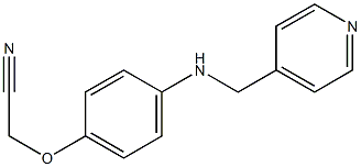 2-{4-[(pyridin-4-ylmethyl)amino]phenoxy}acetonitrile Structure