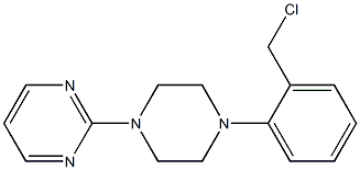 2-{4-[2-(chloromethyl)phenyl]piperazin-1-yl}pyrimidine 结构式