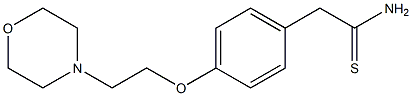 2-{4-[2-(morpholin-4-yl)ethoxy]phenyl}ethanethioamide