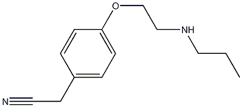 2-{4-[2-(propylamino)ethoxy]phenyl}acetonitrile