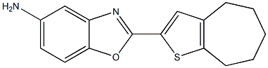 2-{4H,5H,6H,7H,8H-cyclohepta[b]thiophen-2-yl}-1,3-benzoxazol-5-amine Struktur