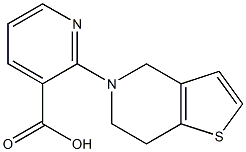 2-{4H,5H,6H,7H-thieno[3,2-c]pyridin-5-yl}pyridine-3-carboxylic acid,,结构式