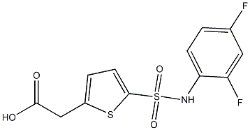 2-{5-[(2,4-difluorophenyl)sulfamoyl]thiophen-2-yl}acetic acid