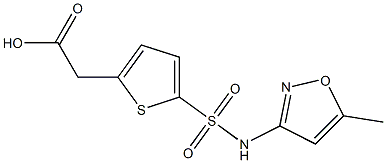  2-{5-[(5-methyl-1,2-oxazol-3-yl)sulfamoyl]thiophen-2-yl}acetic acid