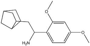 2-{bicyclo[2.2.1]heptan-2-yl}-1-(2,4-dimethoxyphenyl)ethan-1-amine 结构式