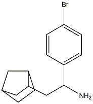 2-{bicyclo[2.2.1]heptan-2-yl}-1-(4-bromophenyl)ethan-1-amine,,结构式