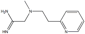 2-{methyl[2-(pyridin-2-yl)ethyl]amino}ethanimidamide Struktur