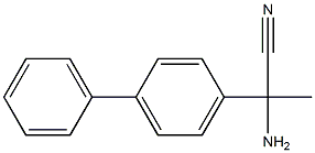 2-amino-2-(1,1'-biphenyl-4-yl)propanenitrile Structure
