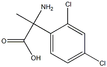 2-amino-2-(2,4-dichlorophenyl)propanoic acid Struktur
