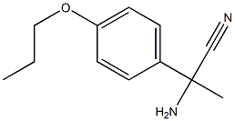 2-amino-2-(4-propoxyphenyl)propanenitrile