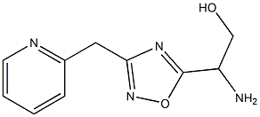 2-amino-2-[3-(pyridin-2-ylmethyl)-1,2,4-oxadiazol-5-yl]ethan-1-ol Structure