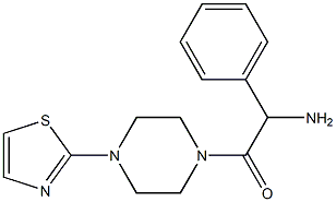 2-amino-2-phenyl-1-[4-(1,3-thiazol-2-yl)piperazin-1-yl]ethan-1-one Structure
