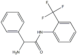2-amino-2-phenyl-N-[2-(trifluoromethyl)phenyl]acetamide,,结构式