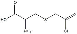 2-amino-3-[(2-chloroprop-2-enyl)thio]propanoic acid,,结构式