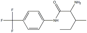 2-amino-3-methyl-N-[4-(trifluoromethyl)phenyl]pentanamide Structure