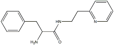 2-amino-3-phenyl-N-(2-pyridin-2-ylethyl)propanamide Struktur