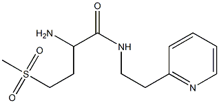 2-amino-4-(methylsulfonyl)-N-(2-pyridin-2-ylethyl)butanamide,,结构式