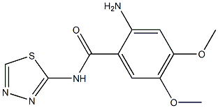  2-amino-4,5-dimethoxy-N-(1,3,4-thiadiazol-2-yl)benzamide