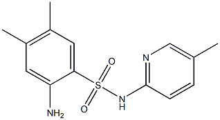 2-amino-4,5-dimethyl-N-(5-methylpyridin-2-yl)benzene-1-sulfonamide