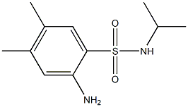 2-amino-4,5-dimethyl-N-(propan-2-yl)benzene-1-sulfonamide,,结构式