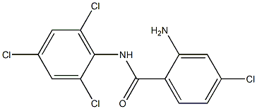 2-amino-4-chloro-N-(2,4,6-trichlorophenyl)benzamide Struktur