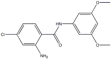 2-amino-4-chloro-N-(3,5-dimethoxyphenyl)benzamide Structure