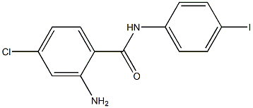 2-amino-4-chloro-N-(4-iodophenyl)benzamide 化学構造式