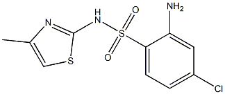 2-amino-4-chloro-N-(4-methyl-1,3-thiazol-2-yl)benzene-1-sulfonamide