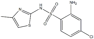  2-amino-4-chloro-N-(4-methyl-1,3-thiazol-2-yl)benzene-1-sulfonamide